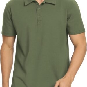Polo Shirts for Men Short/Long Sleeve Soft Cotton Collared Shirt