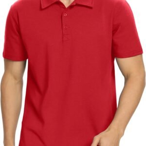 Polo Shirts for Men Short/Long Sleeve Soft Cotton Collared Shirt