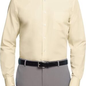 Men's Dress Shirt Regular Fit Poplin Solid